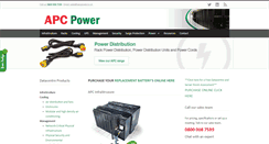 Desktop Screenshot of apcpower.co.uk